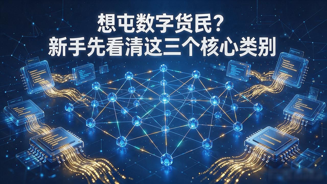 想屯数字货币?新手先看清这三个核心类别