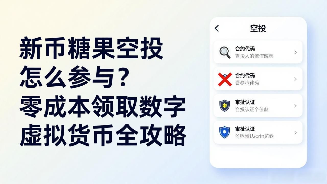 新币糖果空投怎么参与?零成本领取数字虚拟货币全攻略