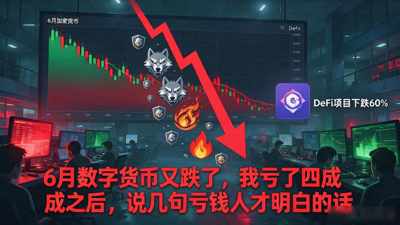 6月数字货币又跌了,我亏了四成之后,说几句亏钱人才明白的话