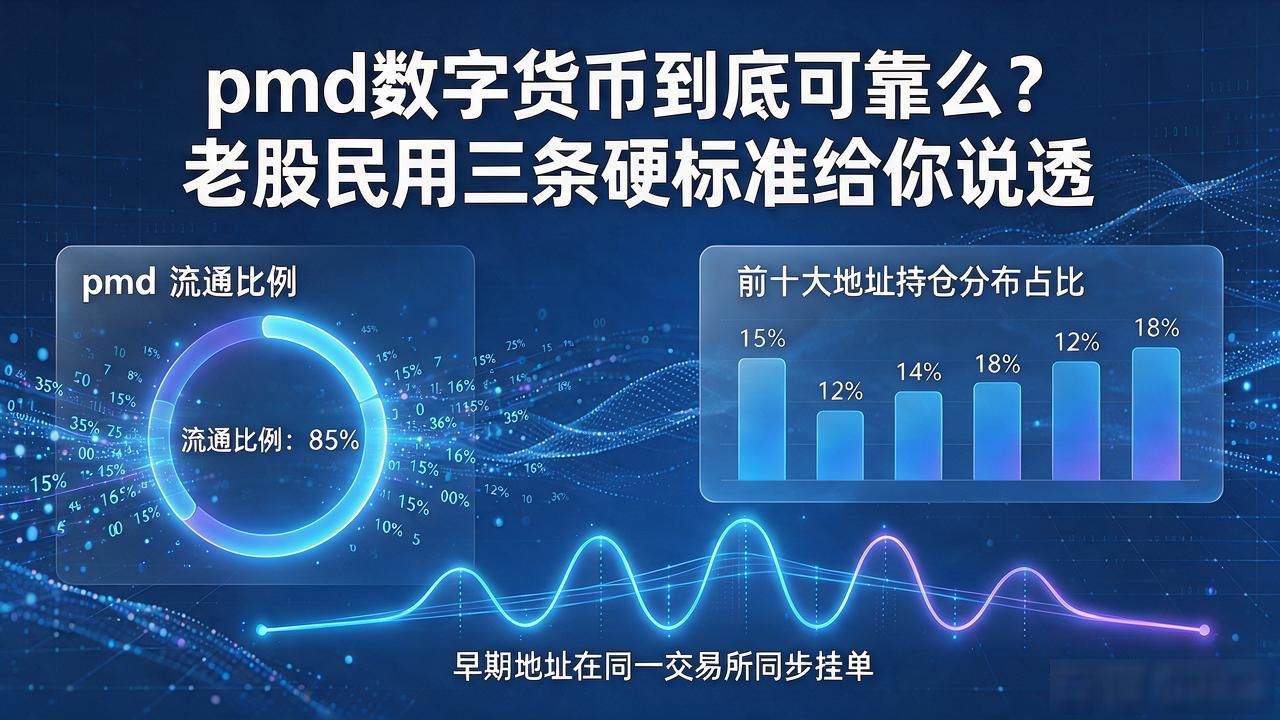 pmd数字货币到底可靠么?老股民用三条硬标准给你说透